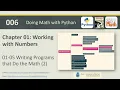 Math with Python 006 - 1-5 2 Multiplication Table