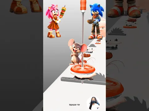 OMG! SONIC IS HUNGRY & CRINGE MOUSE SPOIL THE BURGER ππ #shorts #gaming #TROGENTV