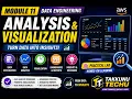 MODULE 11 Data Analysis Visualization Data Engineering AWS Data Engineering Tutorial