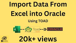Import data from excel to Oracle using TOAD Enable subtitles