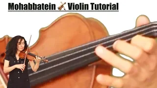 Download Mohabbatein 🎻 Simple Violin Tutorial With Color Coded Strings MP3