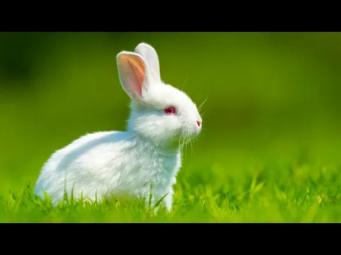 Download MP3 Calming Piano and Guitar Music - Beautiful Rabbit and Meadow Grass - Peaceful Relaxation