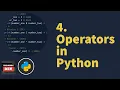 Operators in Python Python Tutorials For Beginners