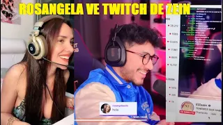 ROSANGELA MIRA EL STREAM DE ZEIN EN TWITCH ... ???????? AMBAS PESRPECTIVAS DE TIKTOK Y TWITCH ...