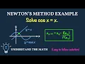How to Use Newton s Method to Solve a Trigonometric Equation Step-by-Step Example