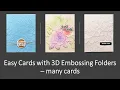 Download Lagu Easy Cards with Altenew 3D Embossing Folders - Many Cards \u0026 tips