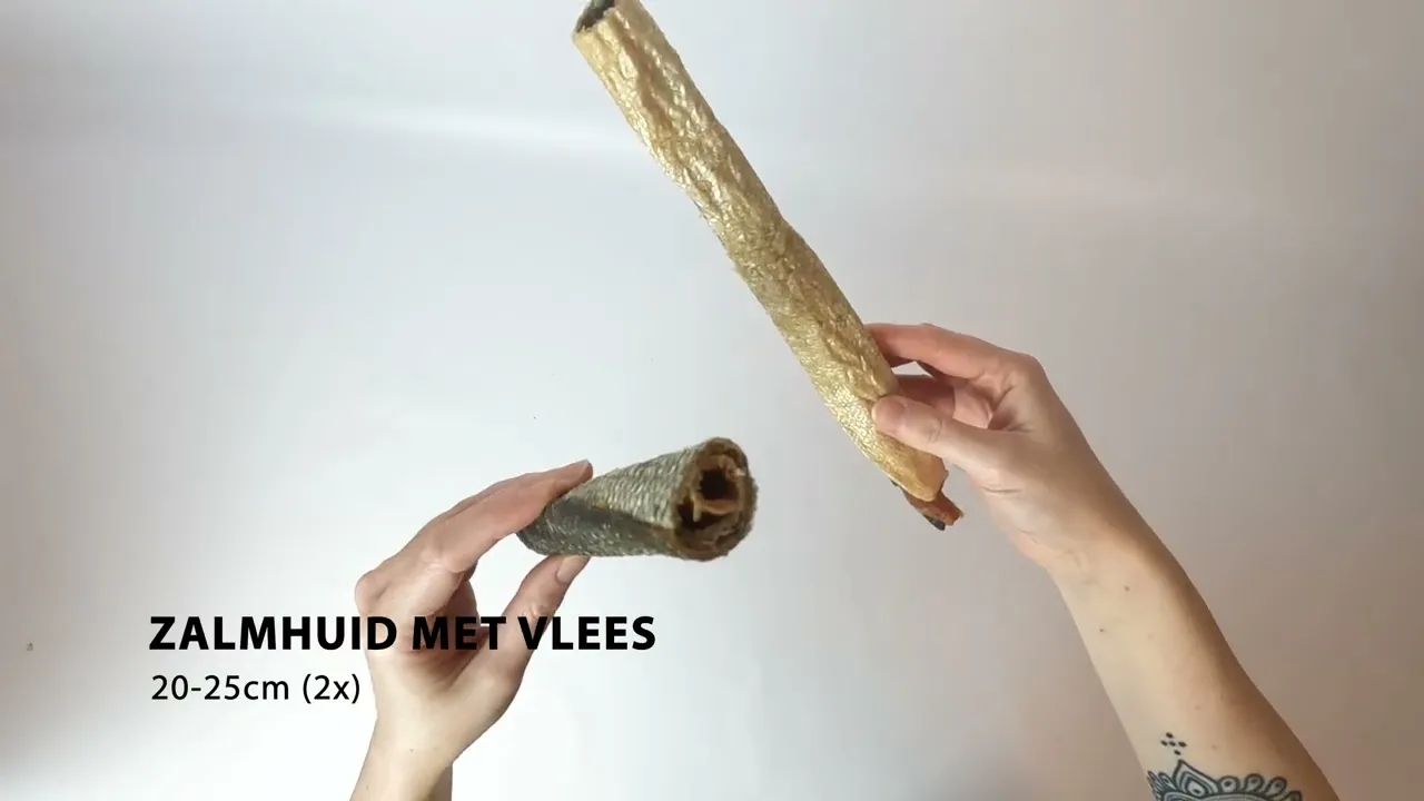 Zalmhuid met vlees 20-25cm (2x)