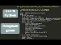 Python programming for beginners How to program a python hangman game