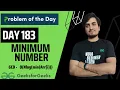 DAY 183 - Minimum Number Wrong Editorial Euclid GCD JAVA C GFG POTD 23 Apr