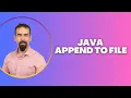 Java Append to File - Add Text Without Overwriting FileWriter BufferedWriter
