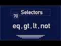 70 - jQuery Tutorial Selectors eq lt gt not