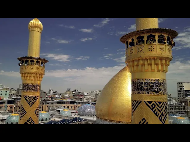 فيديوهات خام جوي (درون)  افقي لحرم ابي الفضل العباس عليه السلام (12) بدون حقوق و بدقة 4k 60p
