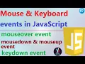 Event in JavaScript Mouse Events in JavaScript Keyboard Event in JavaScript Event Handling