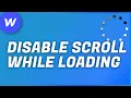 DISABLE SCROLL While PRELOADER Animation Webflow Tutorial 2021