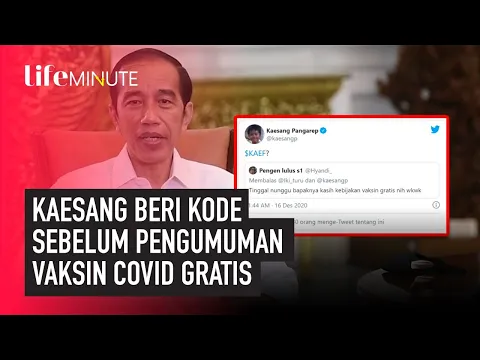Cuitan Kaesang Sebelum Jokowi Umukan Vaksin Corona Gratis | lifestyleOne