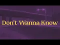Lagu Maroon 5 - Don't Wanna Know (feat. Kendrick Lamar) (Lyrics)