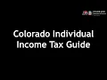 Colorado Individual Income Tax Guide