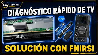 FNIRSI DST 210 + HS 03  TV Sin imagen, DIAGNÓSTICO DE VOLTAJES y Señales MINI LVDS  PASO A PASO