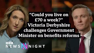 “Could you live on £70 a week?”| Victoria Derbyshire challenges Minister on benefits reform