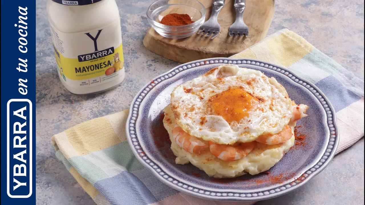 Recetas de Cocina Ybarra — Ybarra - Ensaladilla de Langostinos y Huevo Frito (YouTube video ad)