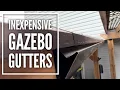 Inexpensive Mini Gutter System for Gazebo