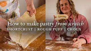 How to Make Pastry FROM SCRATCH π₯§ 3 Types β Shortcrust, Rough Puff & Choux Pastry