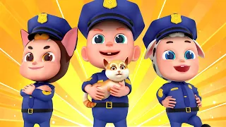 Baby Police Rescue Team is Coming | Police Song |  Rosoo Nursery Rhymes & Kids Songs