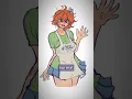 it physically hurt me to draw tomoka as a villain dw guys it s just strawberry jam
