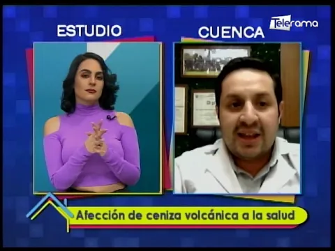 Afección de ceniza volcánica a la salud