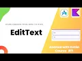 EditText in Android - Learn Android from Zero