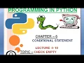 CHAPTER 6 Checking The String Is Empty Or Not Lecture 10