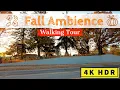 4K Swartz Creek Michigan Walking Tour Fall Time Ambience