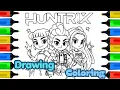 Kpop Demon Hunters Coloring Pages Drawing Huntrix Rumi Mira Zoey
