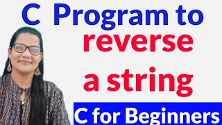 C Program to Reverse a String without using string function Hindi Zeenat Hasan Academy