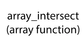 array - intersect array function php bangla tutorial