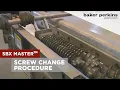 Baker Perkins SBX Master Twin Screw Extruder Screw Change Procedure