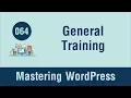 Mastering WordPress in Arabic - Some General Training