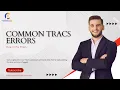 Fixing Common TRACS Errors Learn How To Fix Them WEBINAR