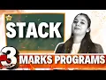 Day 19 - STACK its PYQs PYTHON STACK 3 Marks Programs Class 12 CS
