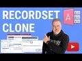 How to Use RecordsetClone in Microsoft Access