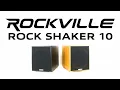 The Rockville ROCK SHAKER 10 10 Home Theater and Studio Powered Subwoofer Classic Wood Black