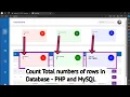 How to display and count the total number of rows in database - PHP and MySQL