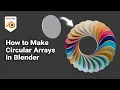How to Create Circular Array in Blender Around Empty Tutorial for Beginners