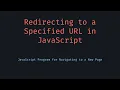 Redirect to URL