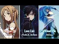 Download Lagu Nightcore - Easy On Me ✗ Love Lies ✗ Without Me ( Switching Vocals ) - Lyrics