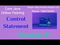 Core Java By KCP Sir SESSION - 21 Control Statements Free Core Java Training For Beginners
