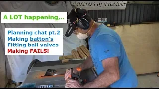 Building my steel sailing yacht Ep.45 Chat part 2, making batton’s, ball valves & electric cable,..