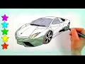 Lamborghini Car Coloring Lamborghini Coloring pages for kids Metallic colors