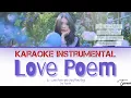 Download Lagu [Karaoke Instrumental] IU - LOVE POEM WITH LYRICS