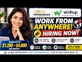 WFH JOBS HIRING NOW WINGMAN WISHUP Remote Jobs 2026 Work From Home